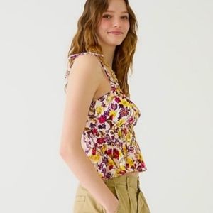 Jcrew crop spaghetti strap tank